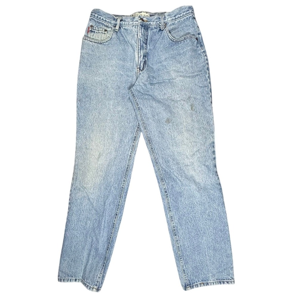Bugle Boy Jeans Mens 33x34 Light Wash Straight‎ Leg Denim Pants